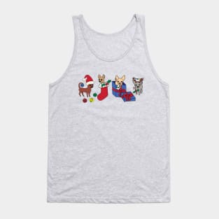 Lilac Christmas Chihuahuas - Smooth coat chihuahuas - Christmas Chihuahua Tee Tank Top